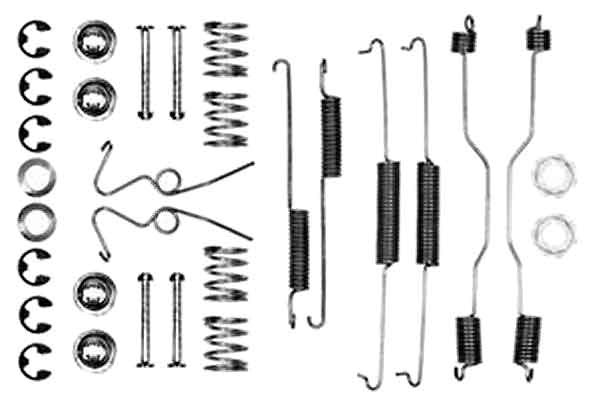 Tillbehörssats, bromsbackar, Bakaxel Trw SFK111 TRW
