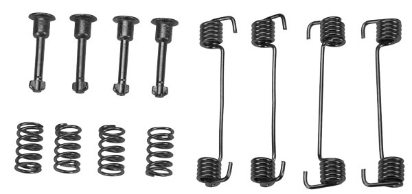 Tillbehörssats, bromsbackar, parkeringsbroms, Bakaxel Trw SFK165 TRW