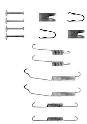 Tillbehörssats, bromsbackar, Bakaxel Trw SFK307 TRW