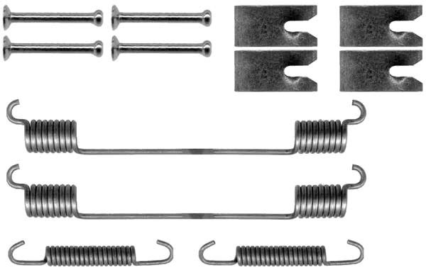 Tillbehörssats, bromsbackar, Bakaxel Trw SFK351 TRW
