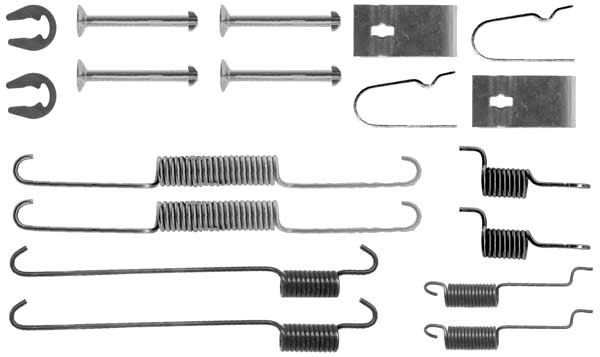 Tillbehörssats, bromsbackar, Bakaxel Trw SFK352 TRW