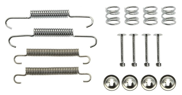 Tillbehörssats, bromsbackar, parkeringsbroms, Bakaxel Trw SFK437 TRW