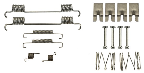Tillbehörssats, bromsbackar, parkeringsbroms, Bakaxel Trw SFK440 TRW