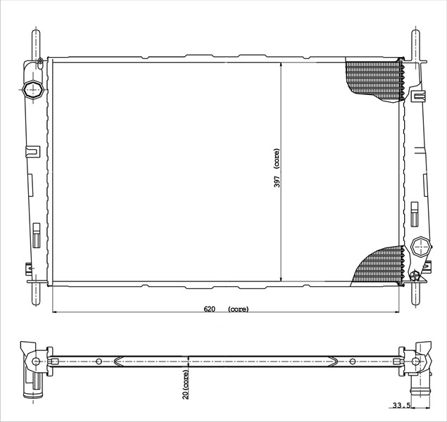 Kylare, motorkylning Tyc 710-0046 TYC Kylare, motorkylning Tyc 710-0046 TYC