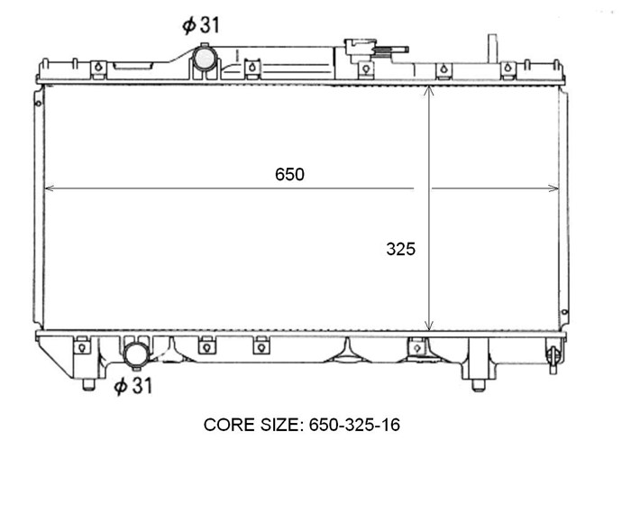 Kylare, motorkylning Tyc 736-0097 TYC Kylare, motorkylning Tyc 736-0097 TYC