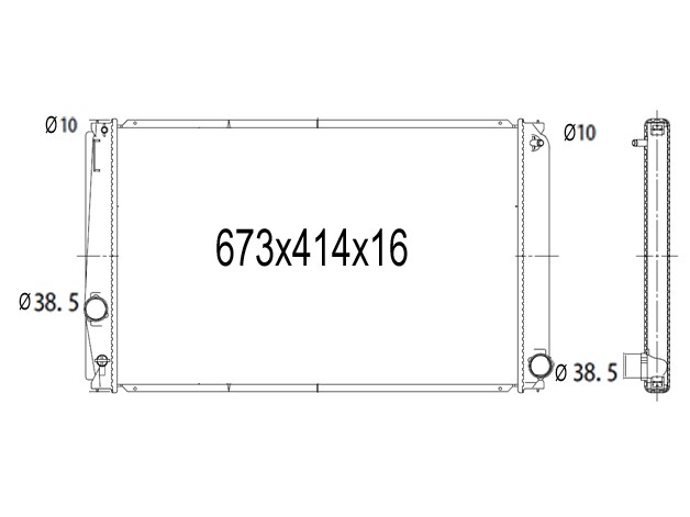Kylare, motorkylning Tyc 736-1015 TYC Kylare, motorkylning Tyc 736-1015 TYC