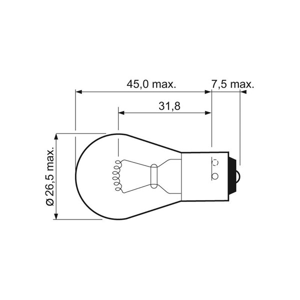 Glödlampa VALEO ESSENTIAL PY21W BAU15s, Bak, Fram, Fram eller bak VALEO Glödlampa VALEO ESSENTIAL PY21W BAU15s, Bak, Fram, Fram eller bak VALEO