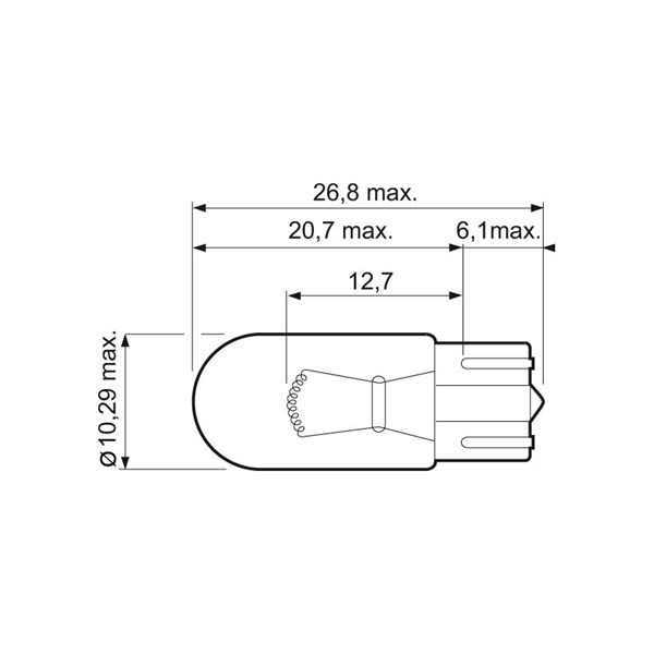Glödlampa VALEO ESSENTIAL W3W W2.1x9.5d, Fram, Mitt, Nedre, Sidoi VALEO Glödlampa VALEO ESSENTIAL W3W W2.1x9.5d, Fram, Mitt, Nedre, Sidoi VALEO