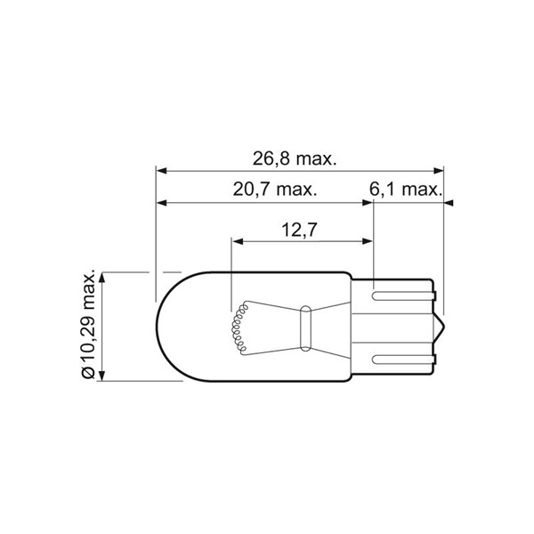 Glödlampa VALEO ESSENTIAL W5W W2.1x9.5d, Fram, Bak, Tvåsidig, Fra VALEO Glödlampa VALEO ESSENTIAL W5W W2.1x9.5d, Fram, Bak, Tvåsidig, Fra VALEO