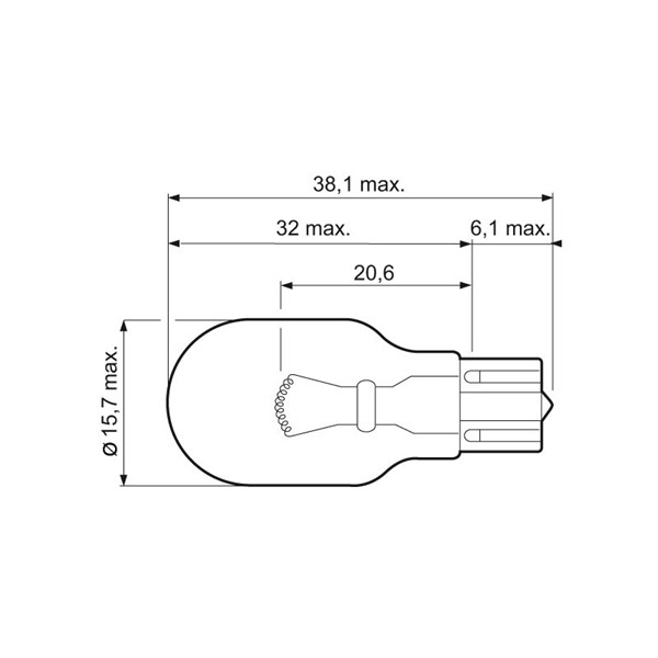 Glödlampa VALEO ESSENTIAL W16W W2.1x9.5d, Bak, Fram, Stötfångare, VALEO Glödlampa VALEO ESSENTIAL W16W W2.1x9.5d, Bak, Fram, Stötfångare, VALEO
