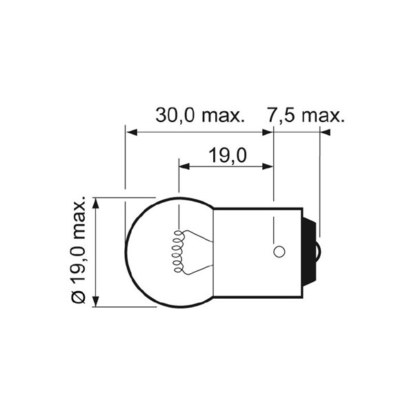 Glödlampa VALEO ESSENTIAL R5W BA15s, Bak, Fram, Tvåsidig, Sidoins VALEO Glödlampa VALEO ESSENTIAL R5W BA15s, Bak, Fram, Tvåsidig, Sidoins VALEO