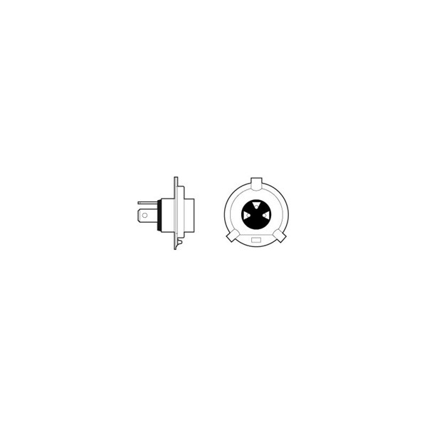 Halogenlampa  VALEO AQUA VISION H4 P43t-38 12V, Fram Valeo 032515 VALEO