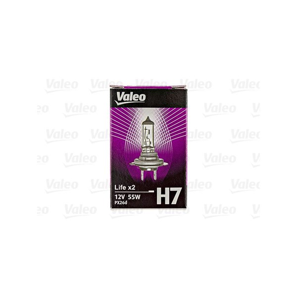 Halogenlampa VALEO LIFE x2 H7 PX26d, Fram VALEO