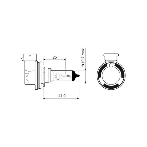 Halogenlampa VALEO LIFE x2 H11 PGJ19-2, Sidoinstallation VALEO Halogenlampa VALEO LIFE x2 H11 PGJ19-2, Sidoinstallation VALEO