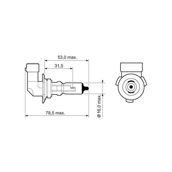 Halogenlampa VALEO BLUE EFFECT Hb4 P22d VALEO Halogenlampa VALEO BLUE EFFECT Hb4 P22d VALEO