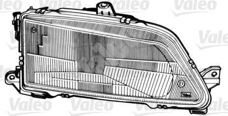 Strålkastarglas, Höger Valeo 086173 VALEO