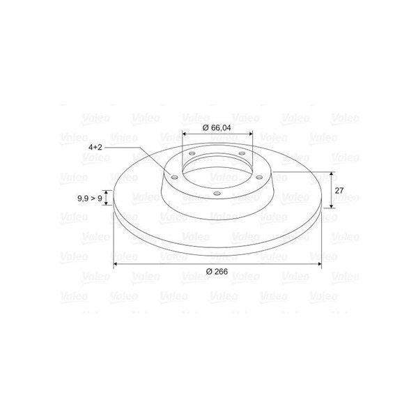 Bromsskiva Solid, Framaxel Valeo 186134 VALEO Bromsskiva Solid, Framaxel Valeo 186134 VALEO