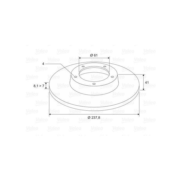 Bromsskiva Solid, Framaxel Valeo 186228 VALEO Bromsskiva Solid, Framaxel Valeo 186228 VALEO