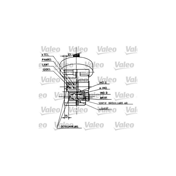Rattstångsbrytare Valeo 251212 VALEO Rattstångsbrytare Valeo 251212 VALEO