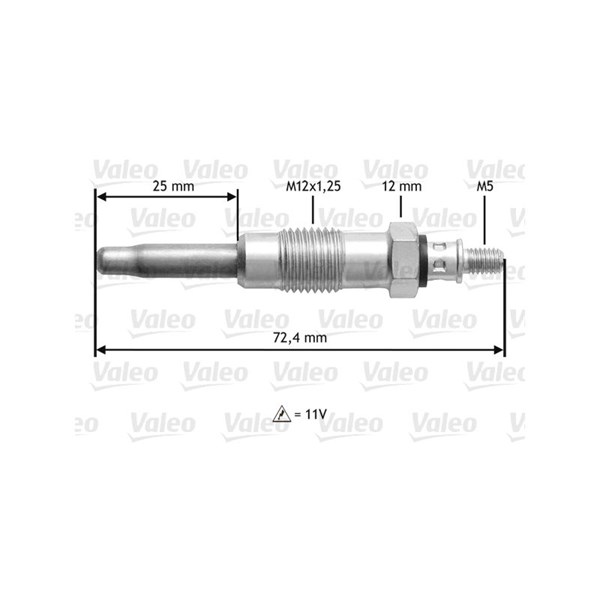Glödstift 11V Valeo 345100 VALEO Glödstift 11V Valeo 345100 VALEO