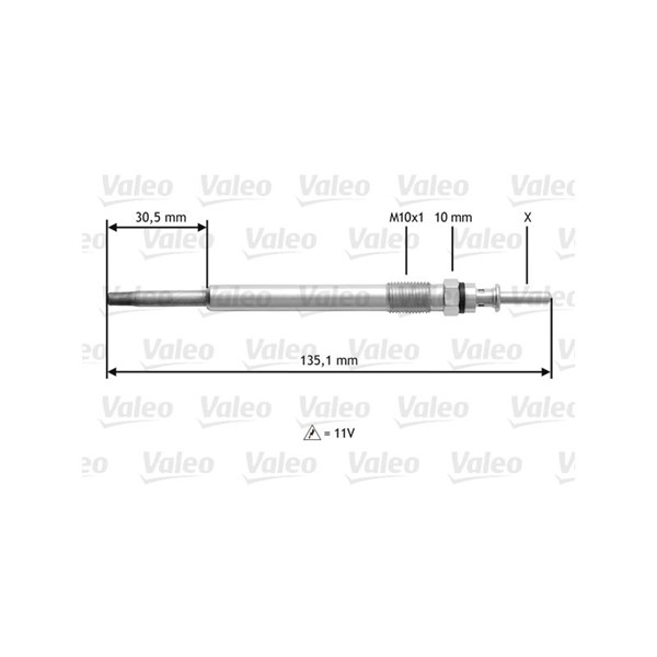 Glödstift 11V Valeo 345112 VALEO Glödstift 11V Valeo 345112 VALEO