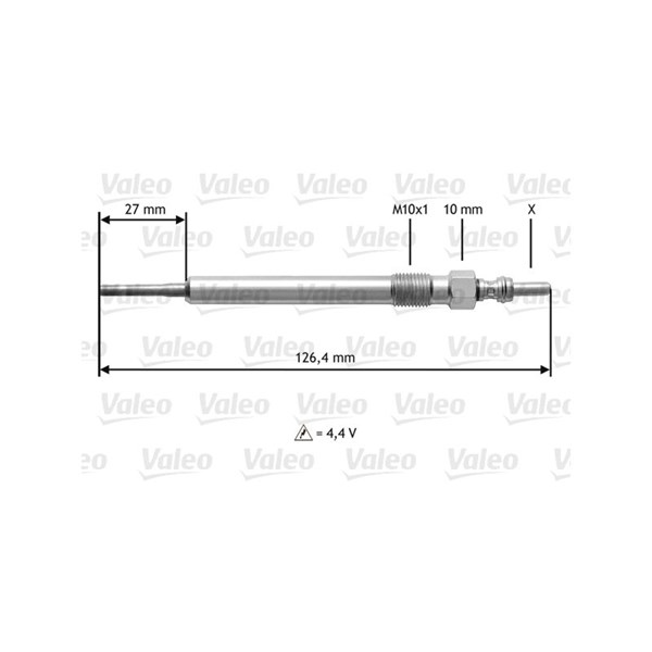 Glödstift, Cylinder 2, Cylinder 1, Cylinder 4, Cylinder 3, Cylind VALEO