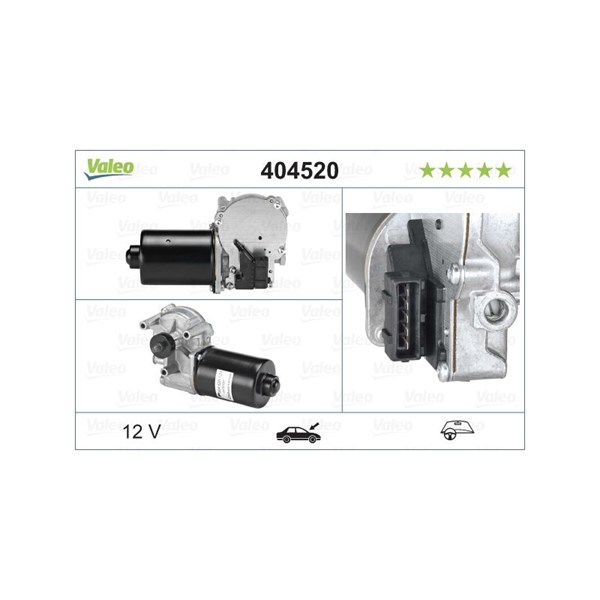 Torkarmotor 12V, Fram Valeo 404520 VALEO