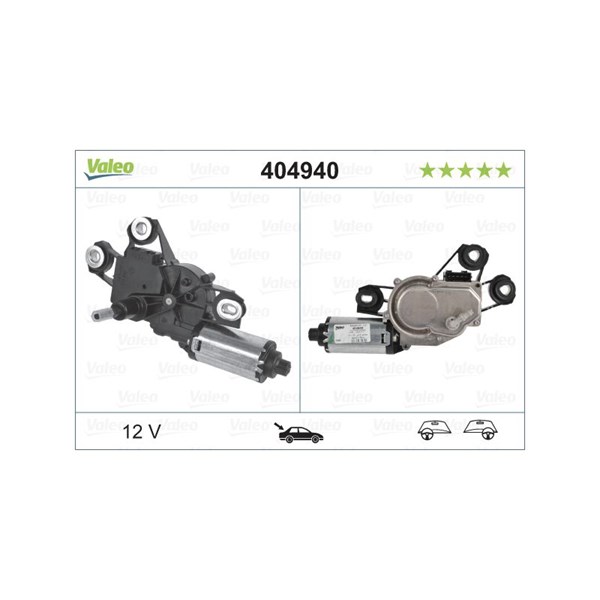 Torkarmotor 12V, Bak, Vänster Valeo 404940 VALEO Torkarmotor 12V, Bak, Vänster Valeo 404940 VALEO