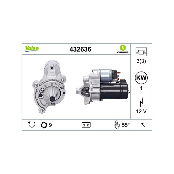 Startmotor 12V Valeo 432636 VALEO