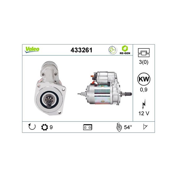 Startmotor 12V Valeo 433261 VALEO