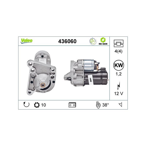 Startmotor 12V Valeo 436060 VALEO
