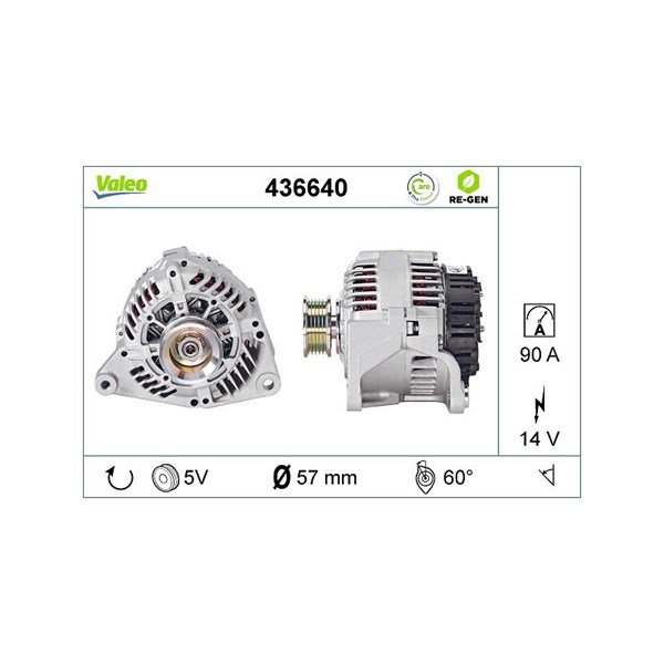 Generator 14V 90A Valeo 436640 VALEO