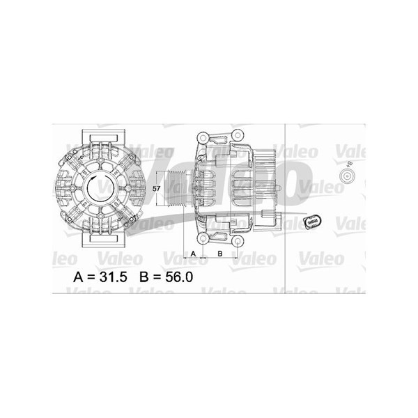 Generator 14V 120A Valeo 437430 VALEO Generator 14V 120A Valeo 437430 VALEO