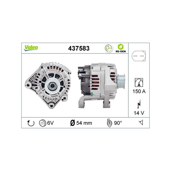 Generator 14V 150A Valeo 437583 VALEO