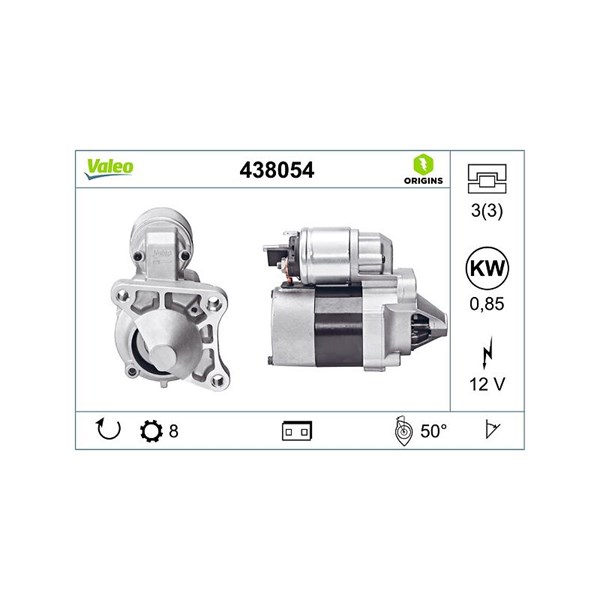 Startmotor 12V Valeo 438054 VALEO