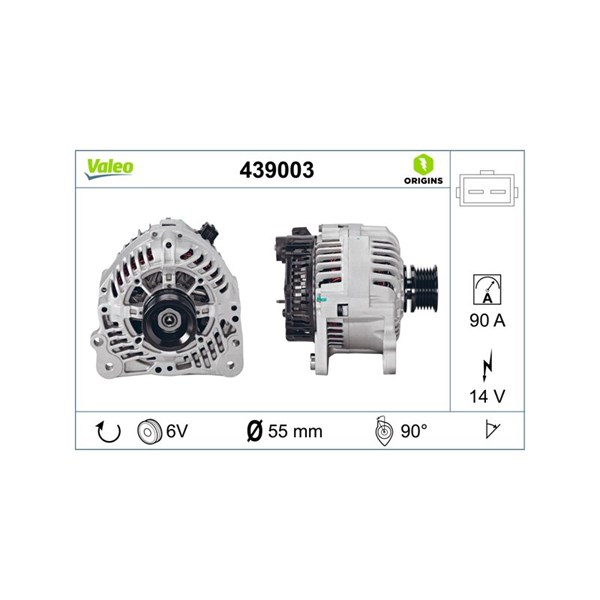 Generator 14V 90A Valeo 439003 VALEO