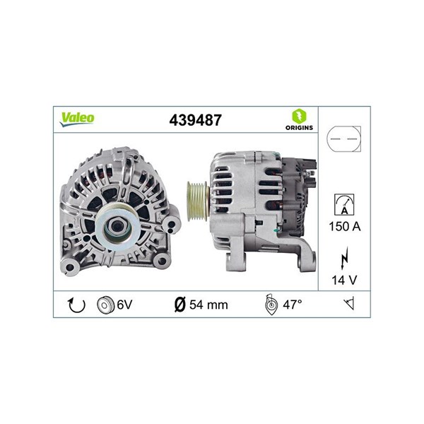Generator 14V 150A Valeo 439487 VALEO