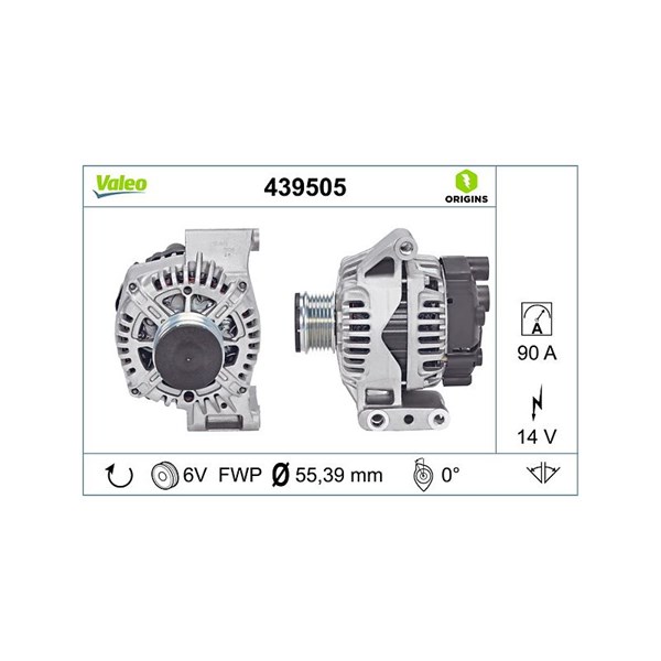Generator 14V 90A Valeo 439505 VALEO