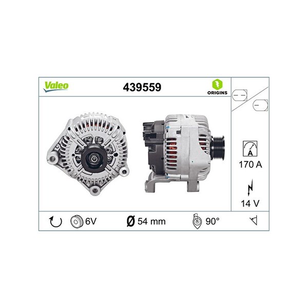 Generator 14V 170A Valeo 439559 VALEO