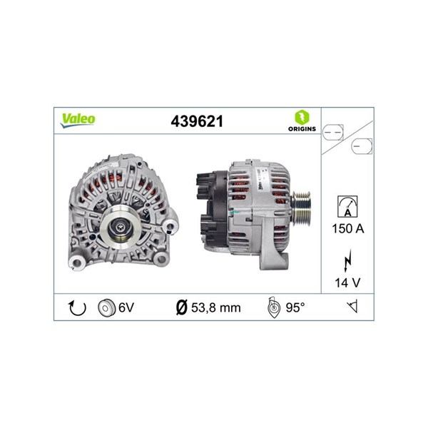 Generator 14V 150A Valeo 439621 VALEO