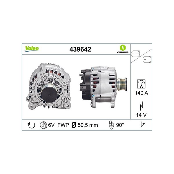 Generator 14V 140A Valeo 439642 VALEO