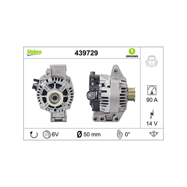 Generator 14V 90A Valeo 439729 VALEO