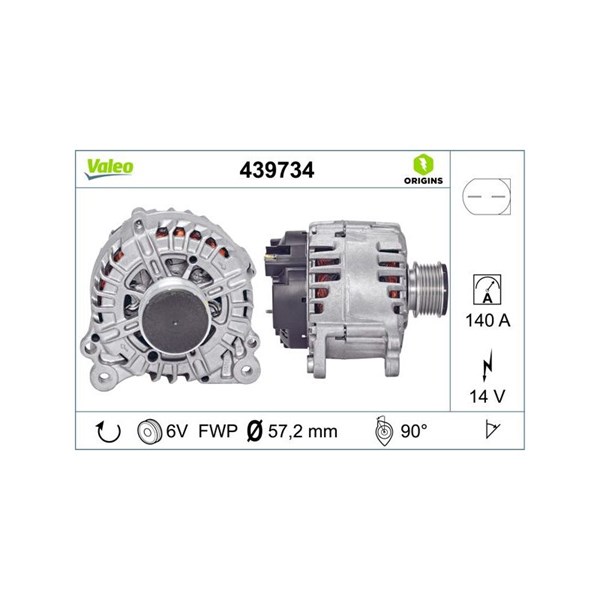 Generator 14V 140A Valeo 439734 VALEO