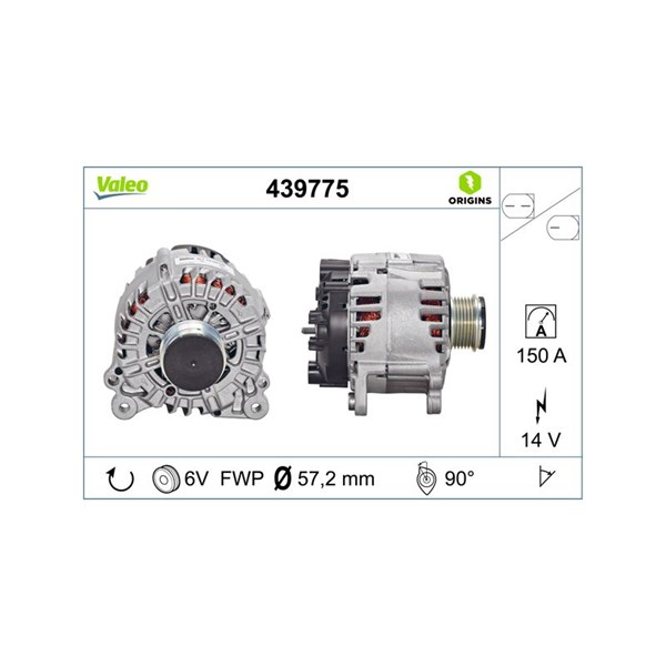 Generator 14V 150A Valeo 439775 VALEO