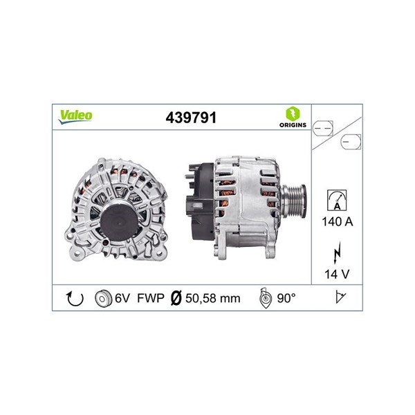 Generator 14V 140A Valeo 439791 VALEO