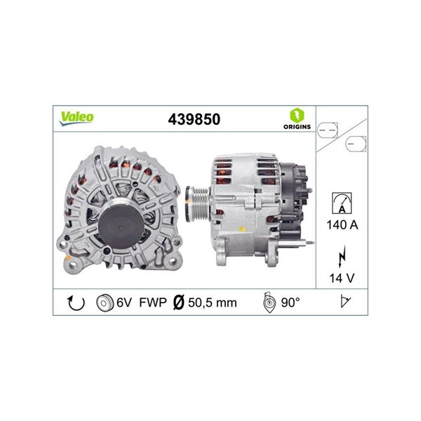 Generator 14V 140A Valeo 439850 VALEO
