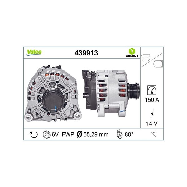 Generator 14V 150A Valeo 439913 VALEO