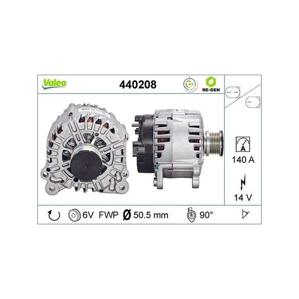 Generator 14V 140A Valeo 440208 VALEO
