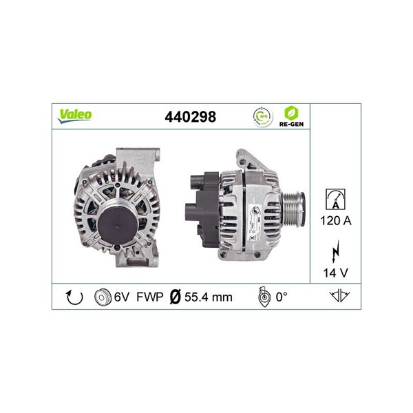 Generator 14V 120A Valeo 440298 VALEO