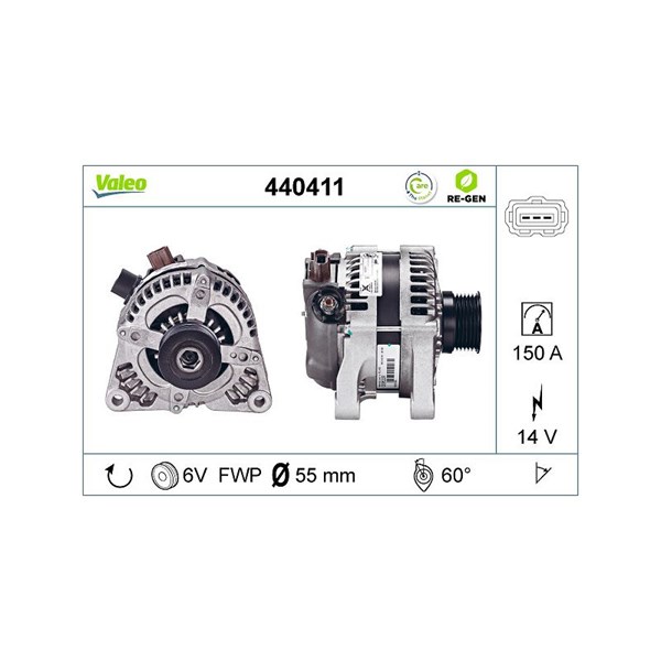Generator 14V 150A Valeo 440411 VALEO